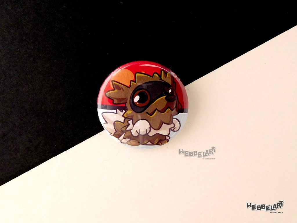 Button - Zigzagoon - 38mm Badge - #263