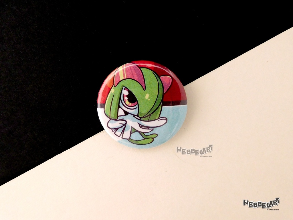 Button - Kirlia - 38mm Badge - #281