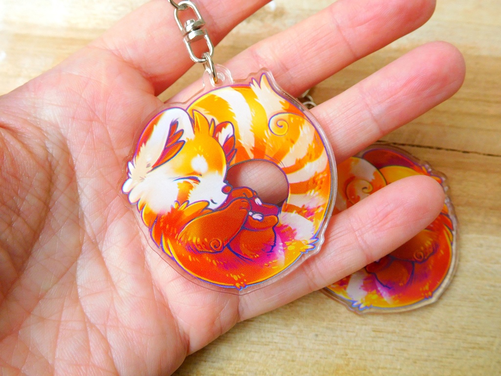 Red Panda - Acrylic keychain
