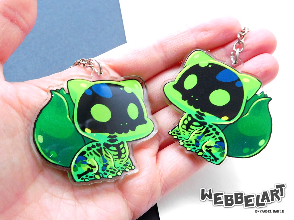 Pokemon Skeleton Bulbasaur - voodoo edition - Acrylic keychain