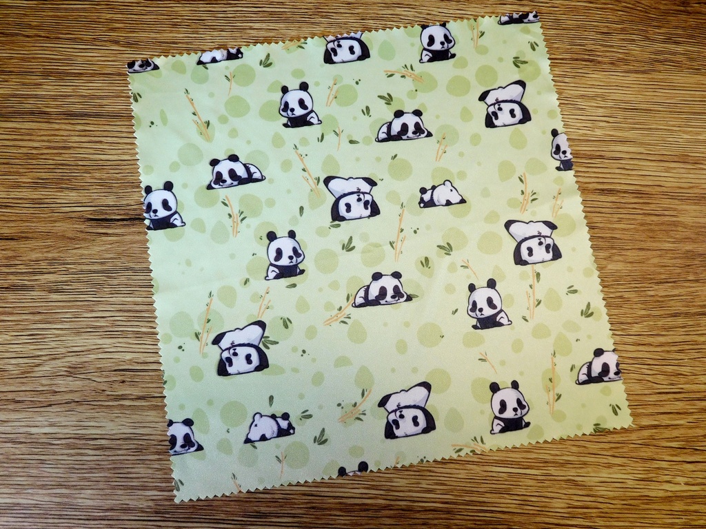 Lens cleaning Panda microfiber cloth for glasses and screens - Webbelart