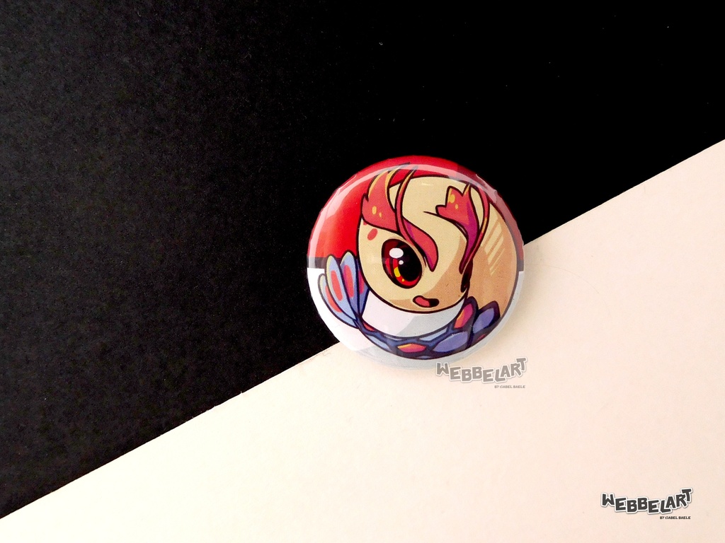 Button - Milotic - 38mm Badge - #350