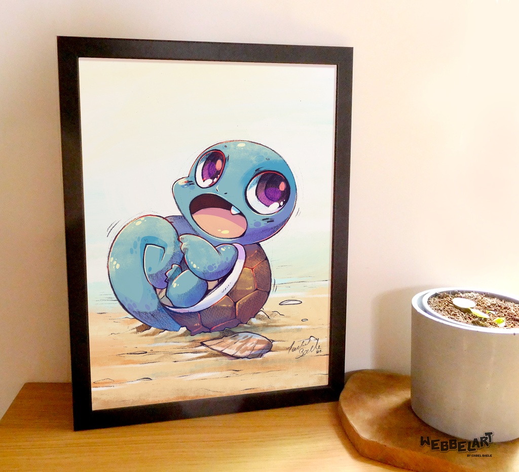 A3 Print Playfull Squirtle