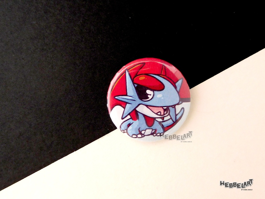 Button - Salamence - 38mm Badge - #373