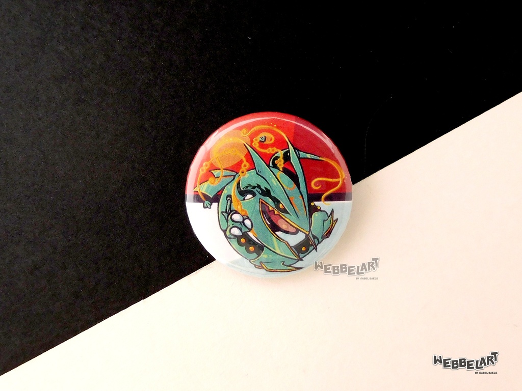Button - Rayquaza - 38mm Badge - #384 (Button)