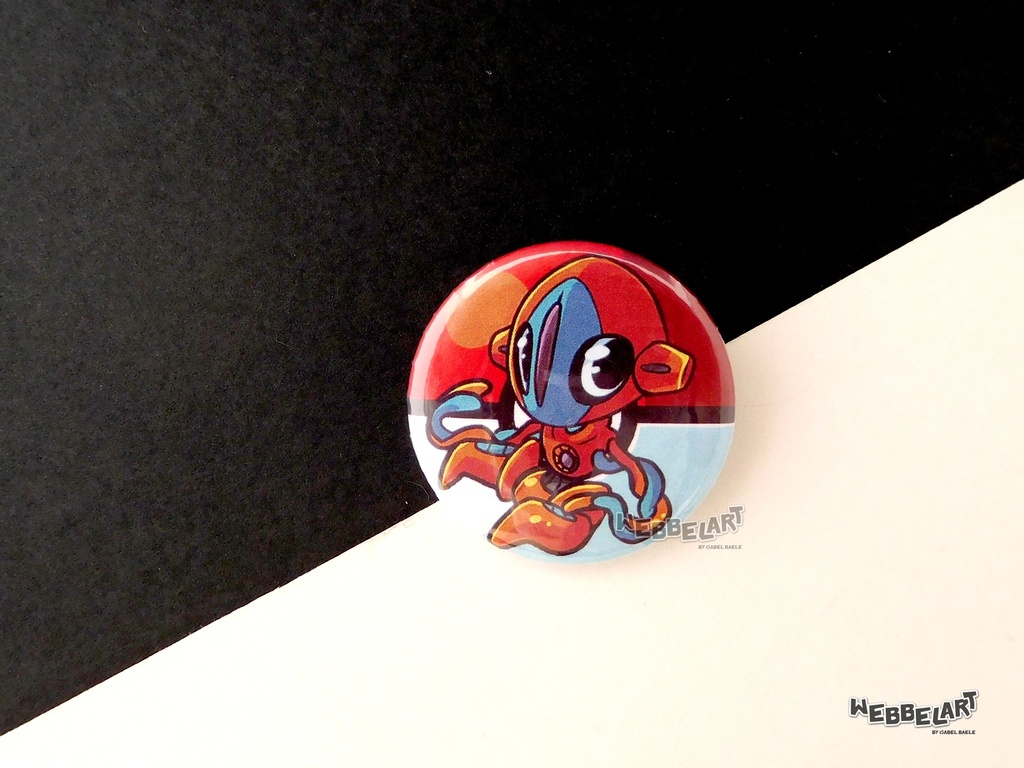 Button - Deoxys - 38mm Badge - #386 (Button)
