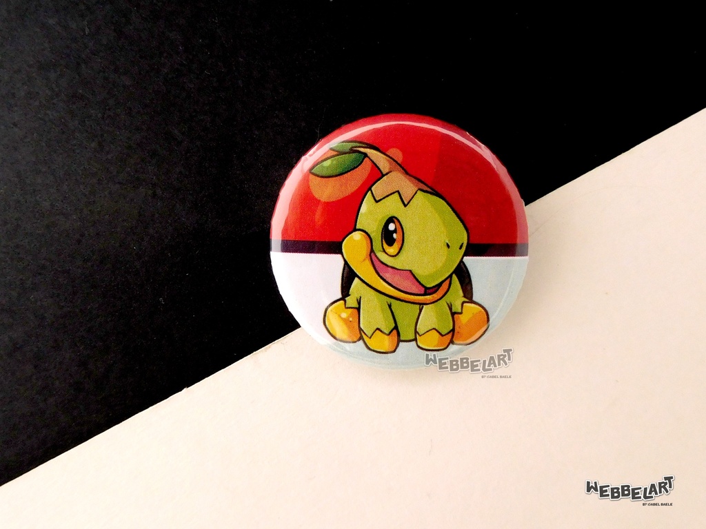 Button - Turtwig - 38mm Badge - #387