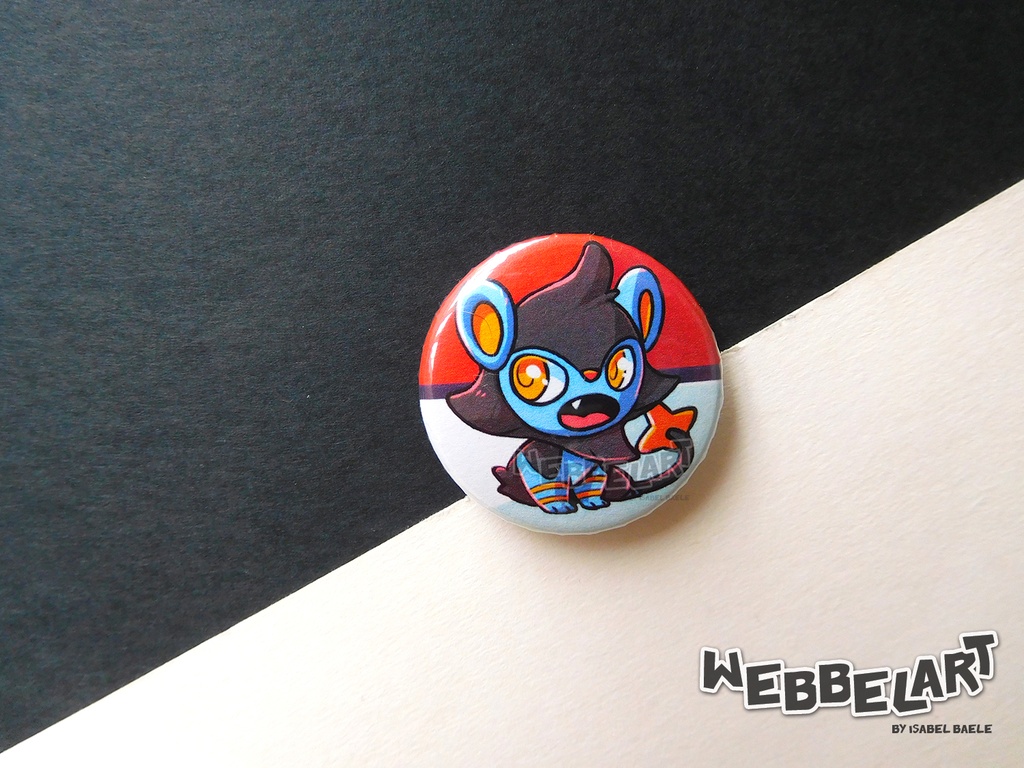 Button - Luxio - 38mm Badge - #404