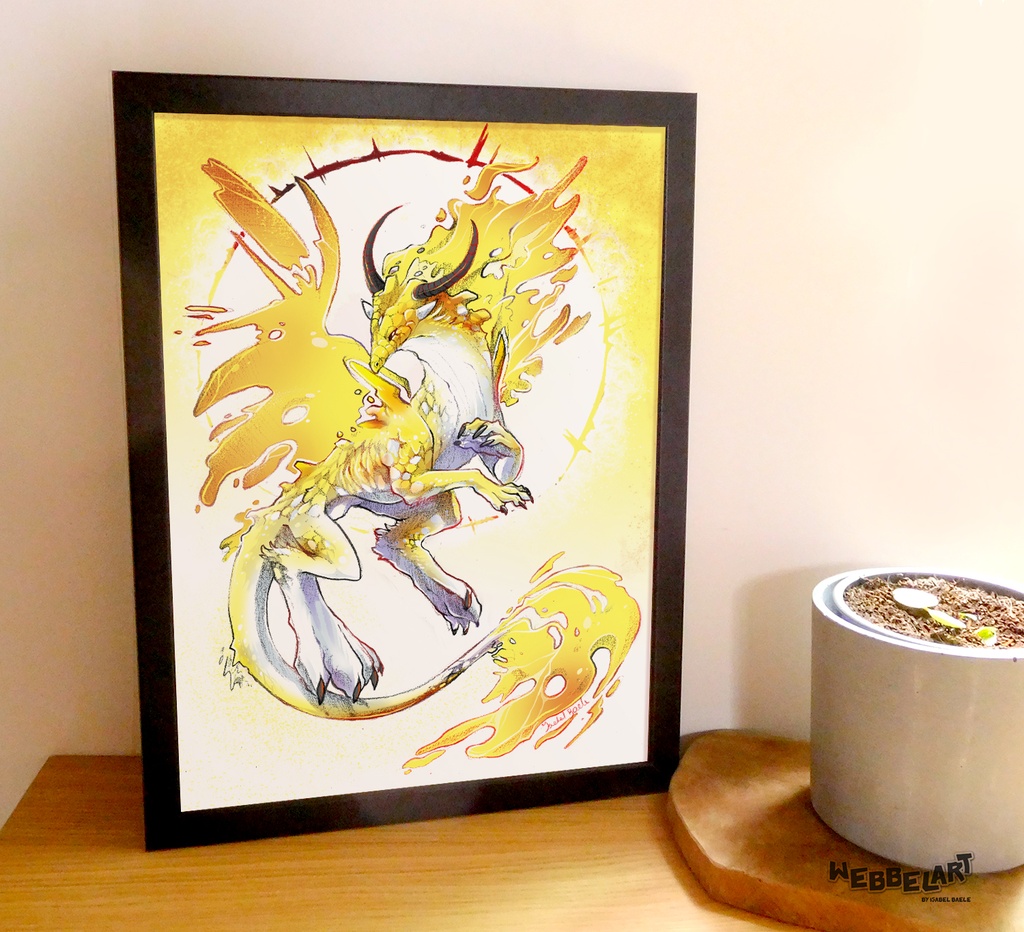 A3 Print Sun Dragon