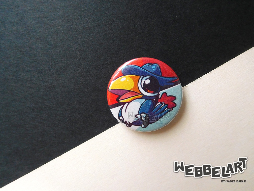 Button - Honchkrow - 38mm Badge - #430