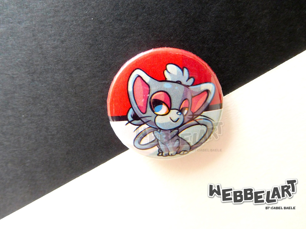 Button - Glameow - 38mm Badge - #431