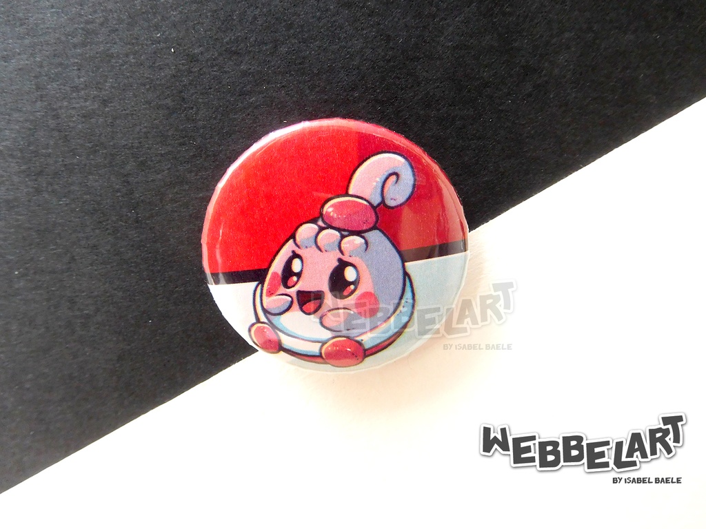 Button - Happiny - 38mm Badge - #440