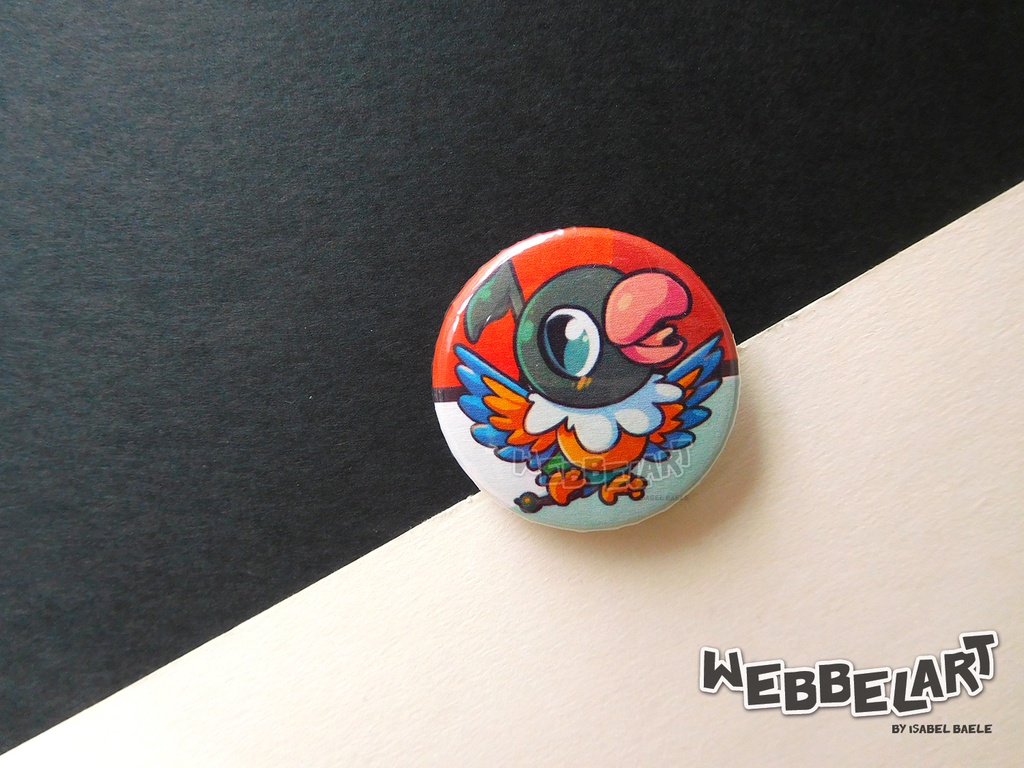 Button - Chatot - 38mm Badge - #441