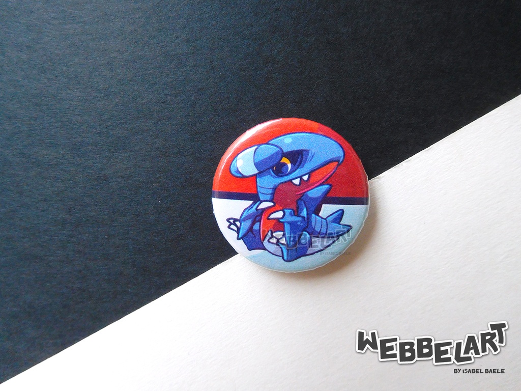 Button - Gabite - 38mm Badge - #444