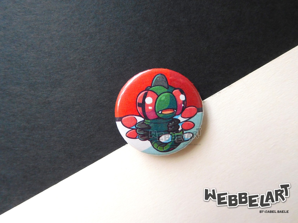 Button - Yanmega - 38mm Badge - #469