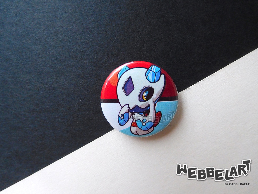 Button - Froslass - 38mm Badge - #478 (Button)