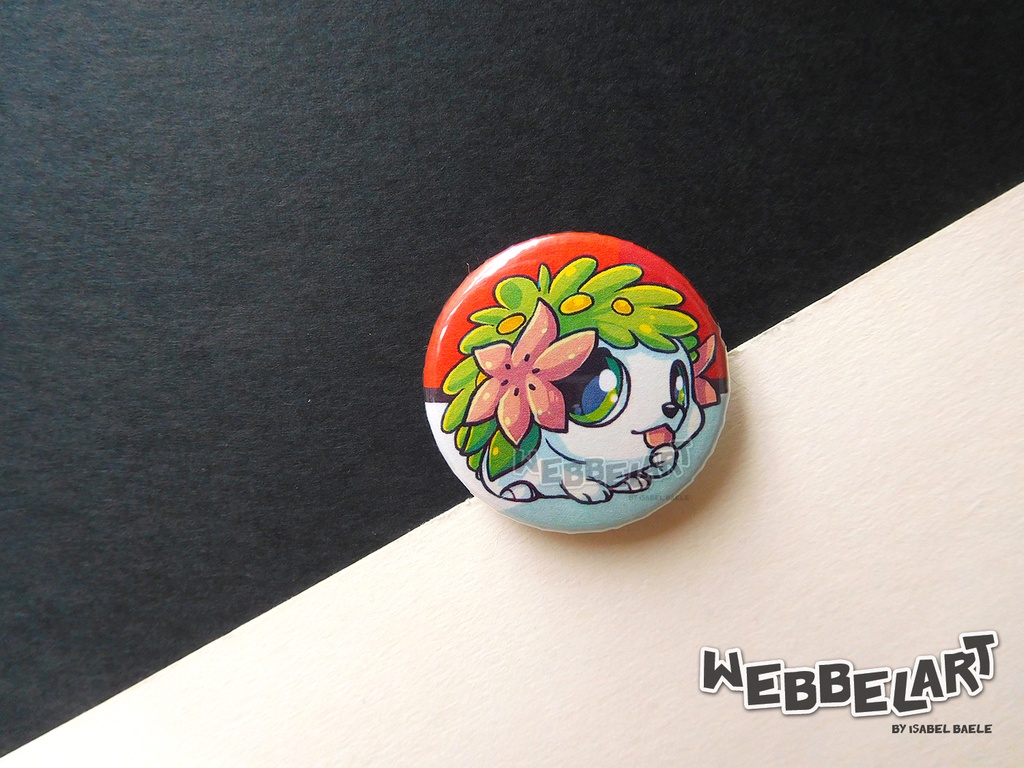 Button - Shaymin - 38mm Badge - #492 (Button)
