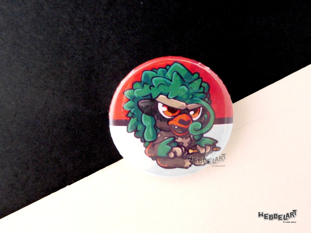 Button - Rillaboom - 38mm Badge - #812 (Button)