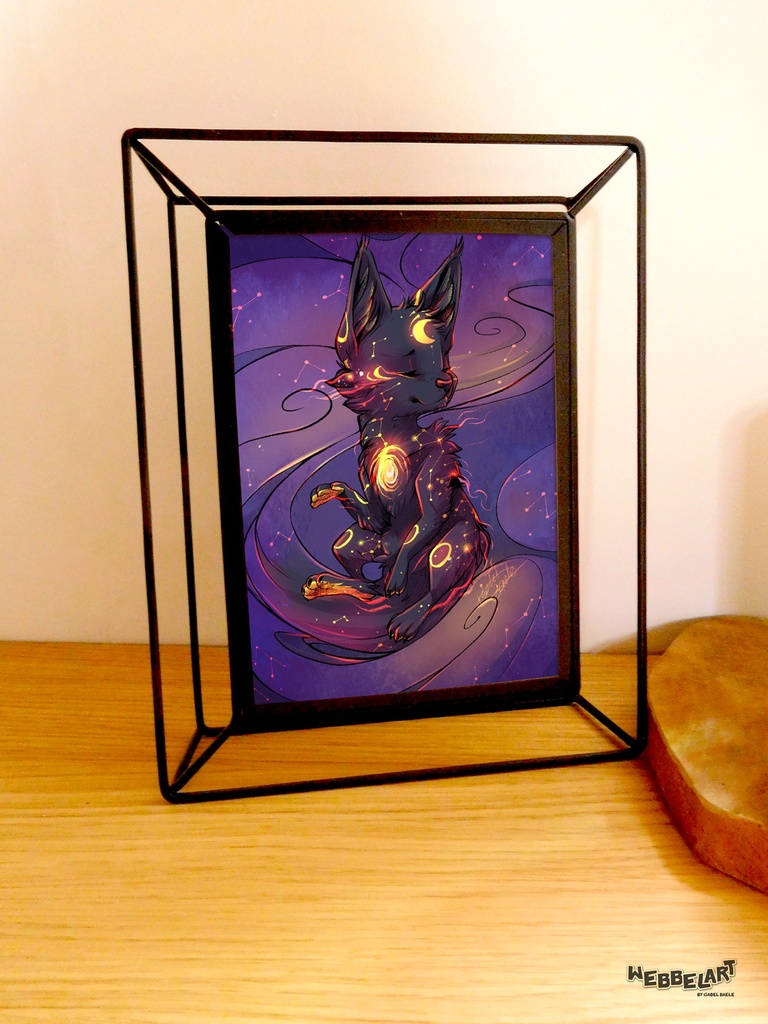 A5 Print Galaxy Kitty - Small Poster