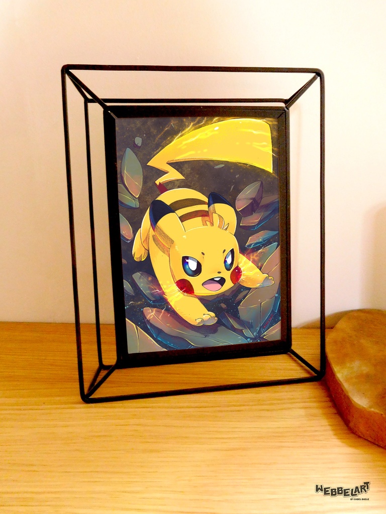 A5 Print Pikachu - pokemon fanart - Small Poster