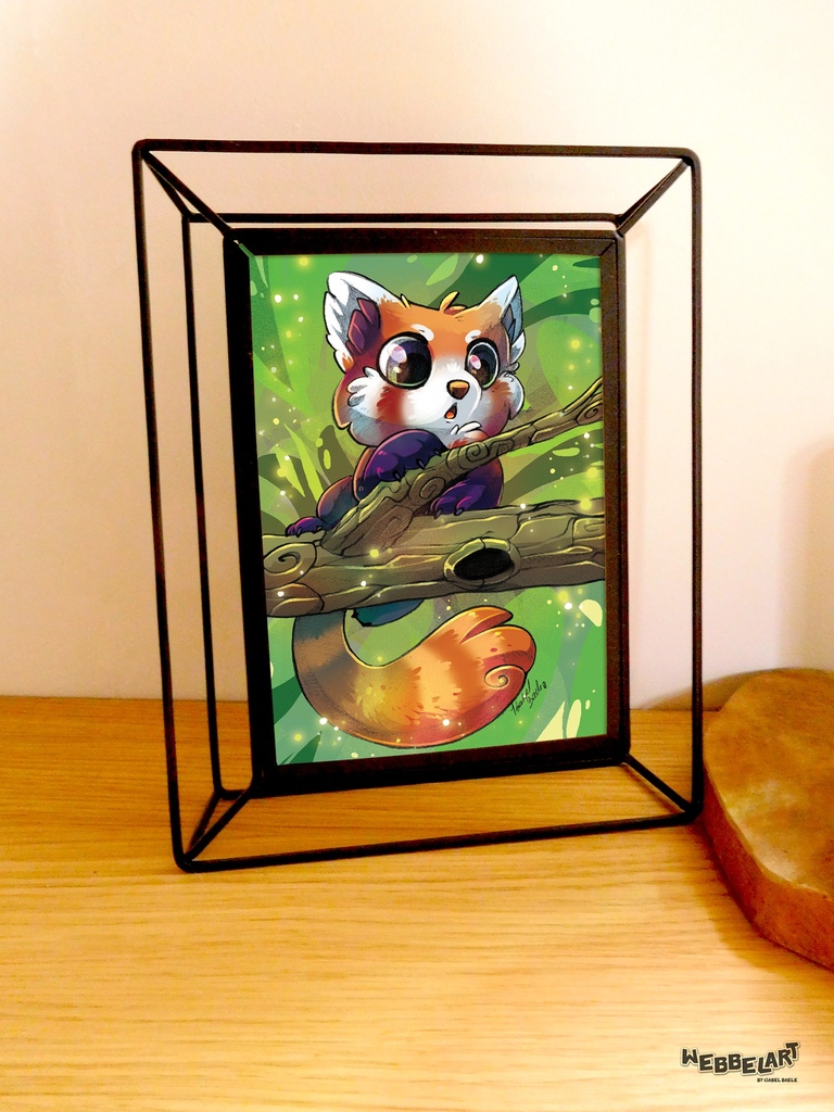 A5 Print Cute Little Red Panda - Small Poster