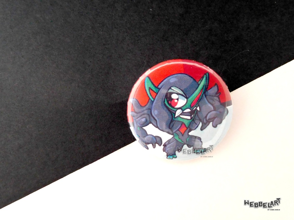 Button - Grimmsnarl - 38mm Badge - #861 (Button)