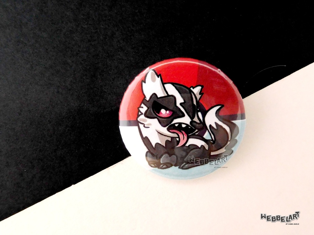 Button - linoone galarian - 38mm Badge - #264 (Button)