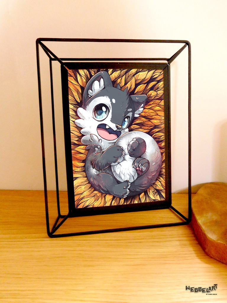 A5 Print Wolf Puppy - Small Poster