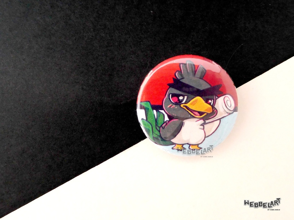 Button - Farfetch'd Galarian - 38mm Badge - #083