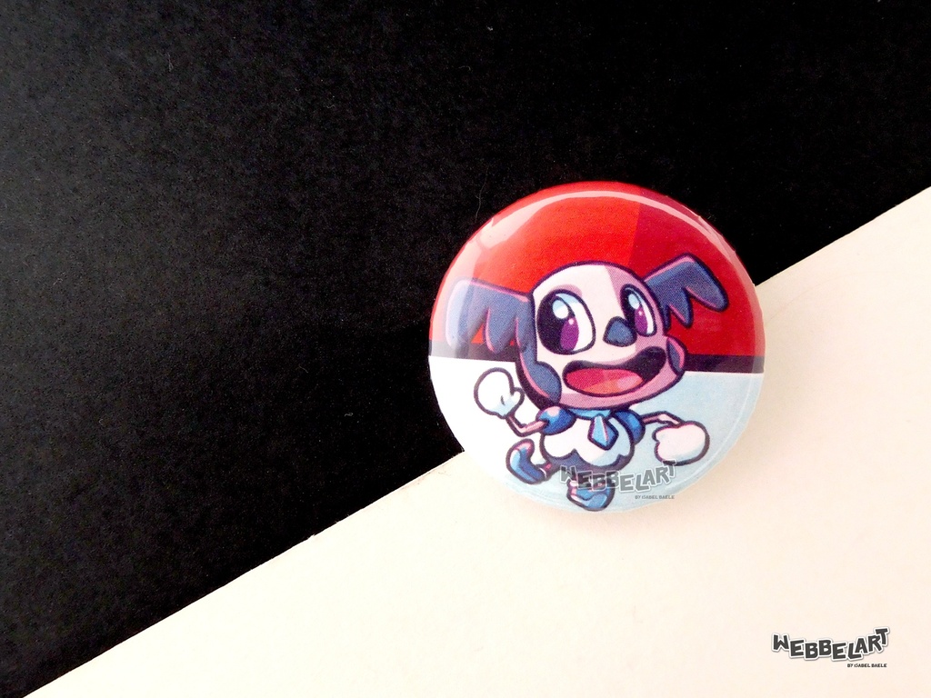 Button - Mr. Mime Galarian - 38mm Badge - #122 (Button)