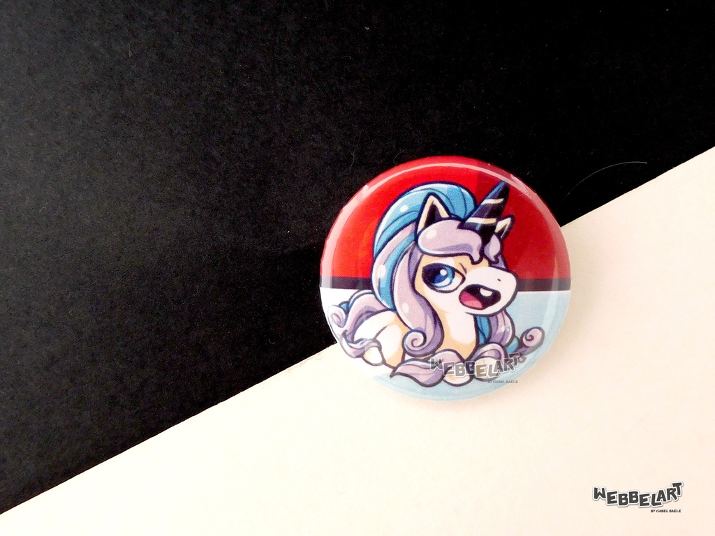 Button - Rapidash Galarian - 38mm Badge - #078 (Button)