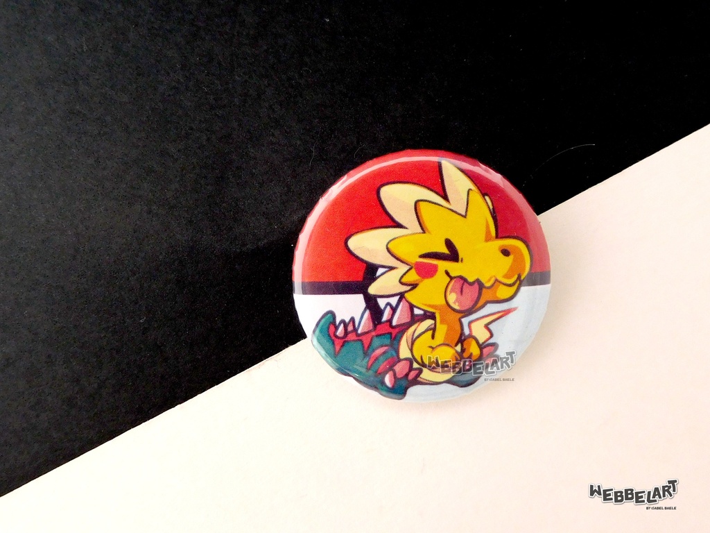 Button - Dracozolt - 38mm Badge - #880 (Button)