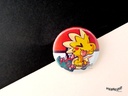 Button - Dracozolt - 38mm Badge - #880