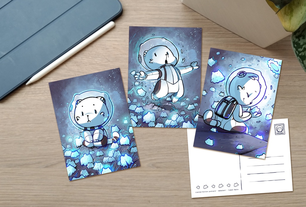 Postcard set - Space Cosplay Kitty - Limited Edition