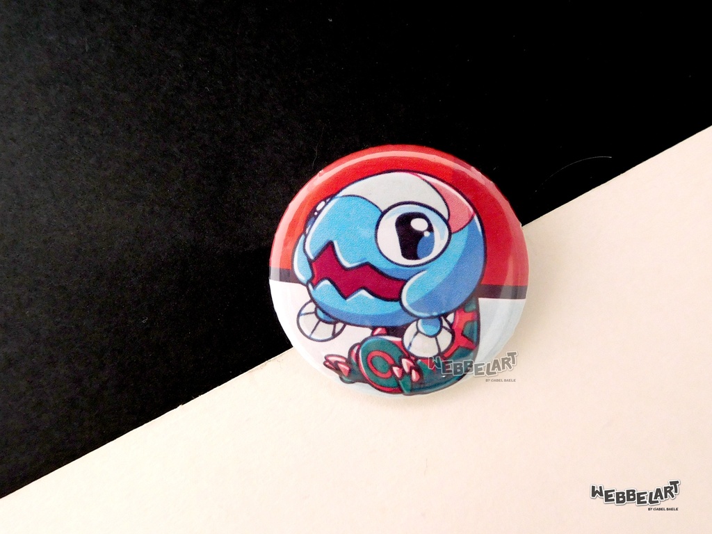 Button - Dracovish - 38mm Badge - #882 (Button)