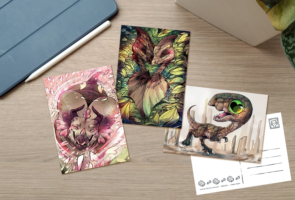 Postcard set - Dinosaurs - Limited Edition