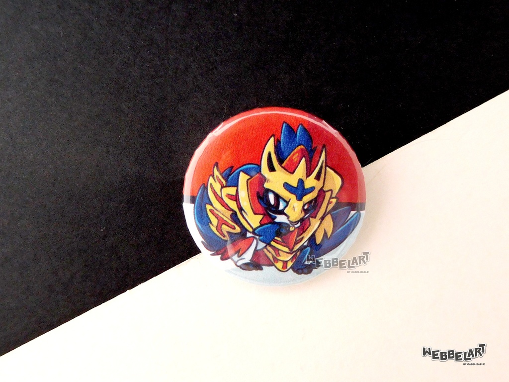 Button - Zamazenta - 38mm Badge - #889 (Button)