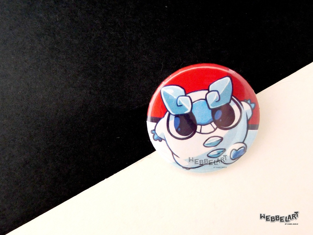Button - Darumaka Galarian - 38mm Badge - #554 (Button)