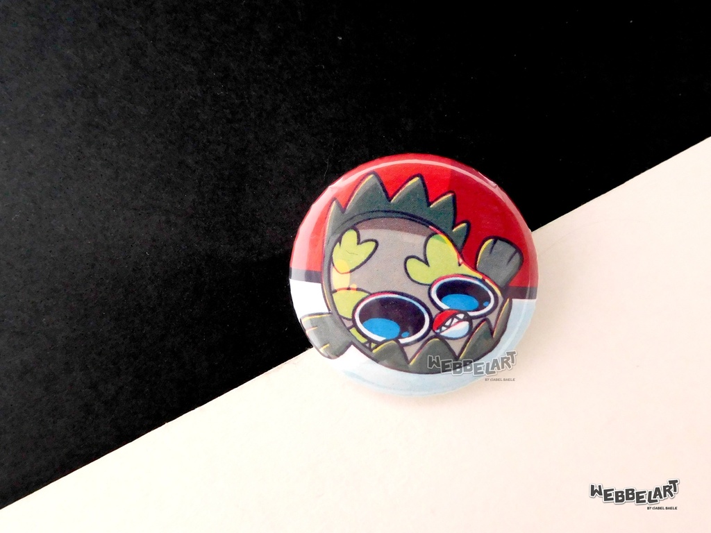 Button - Stunfisk Galarian - 38mm Badge - #618 (Button)