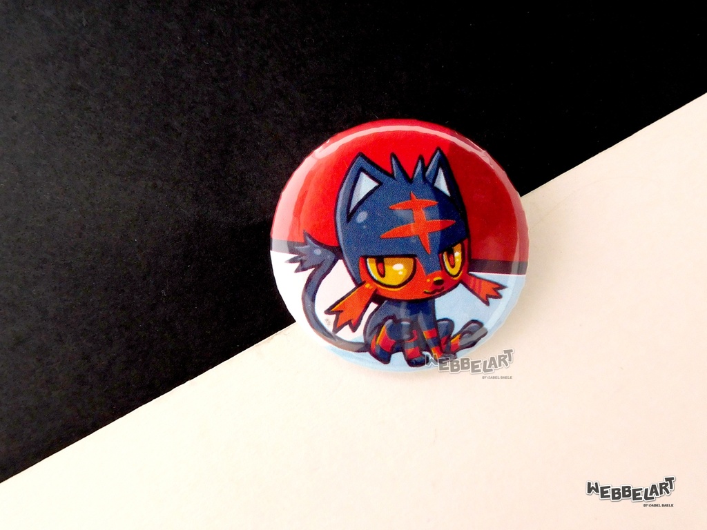Button - Litten- 38mm Badge - #725 (Button)