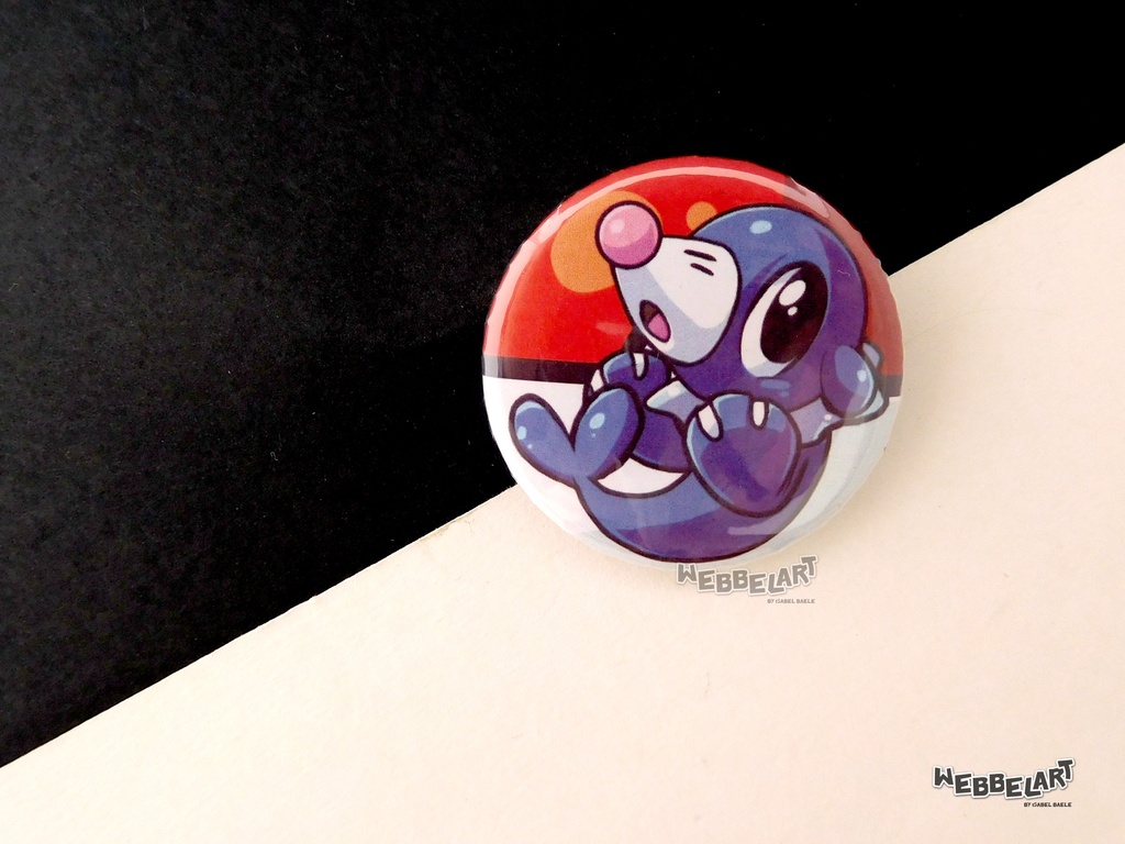 Button - Popplio - 38mm Badge - #728 (Button)
