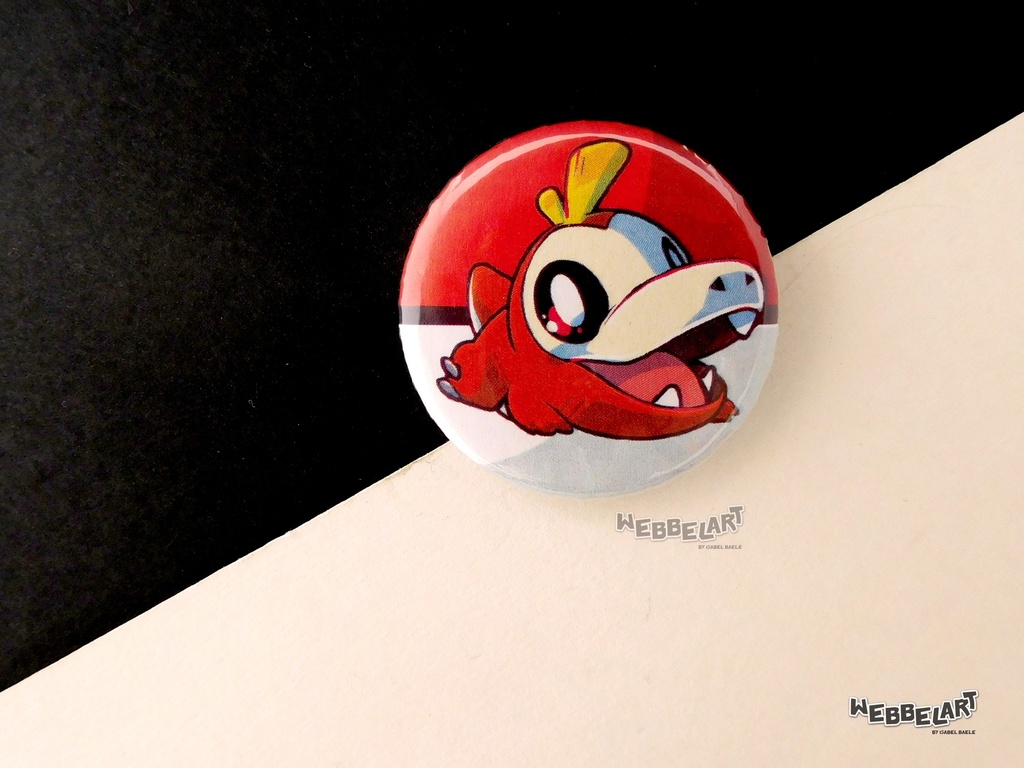 Button - Fuecoco - 38mm Badge - #909 (Button)