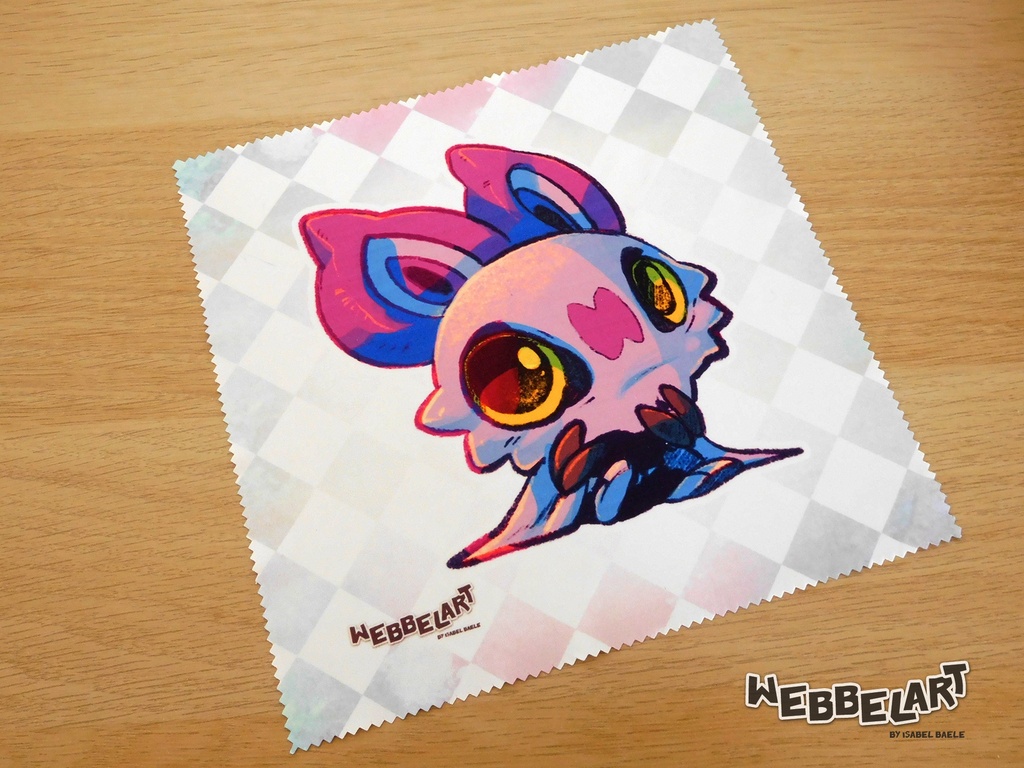 Lens cleaning cloth pokemon Cute Noibat - microfiber cloth for glasses and screens - Webbelart