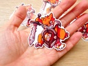 Cosplay Kitty - Dungeons and Dragons - Warrior user - Sticker