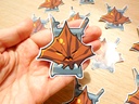 Zelda - Korok sticker - Pointy Brown Leaf