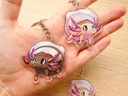 Cute Axolotl - Acrylic keychain