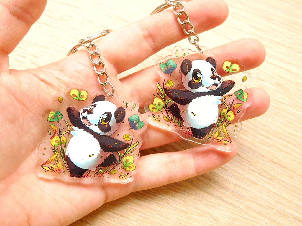 Dancing Panda - Acrylic keychain