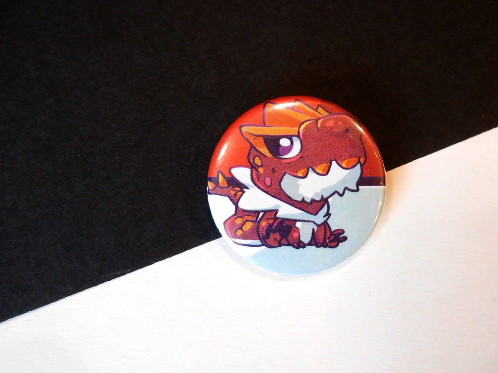 Button - Tyrantrum - 38mm Badge - #697 (Button)