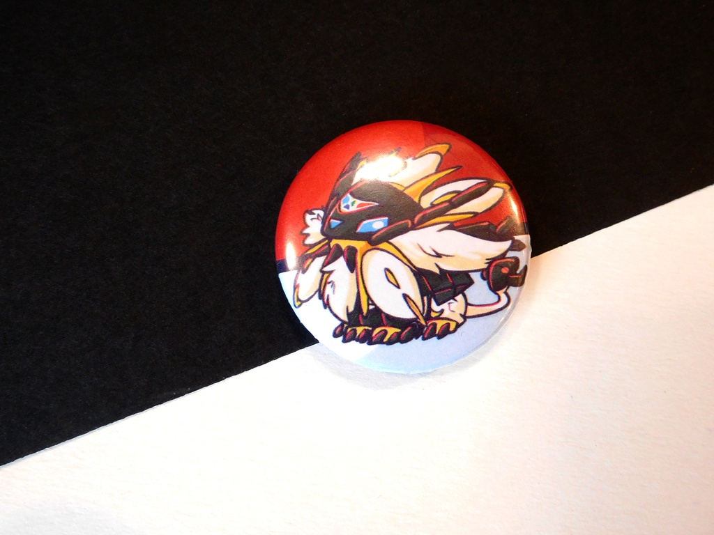 Button - Necrozma Dusk Mane - 38mm Badge - #800 (Button)