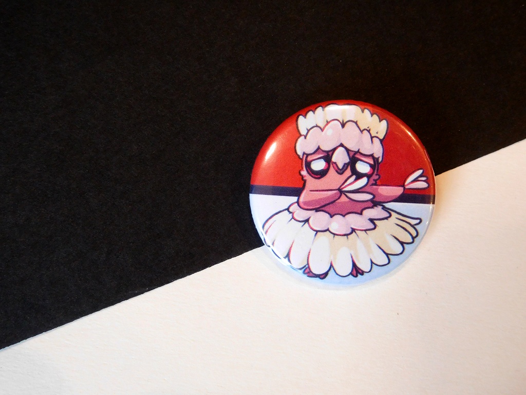 Button - Oricorio Pa'u Style - 38mm Badge - #741 (Button)
